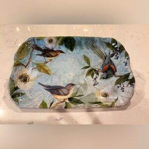 Melamine Decorative Bird & Floral Tray (Keller Charles)